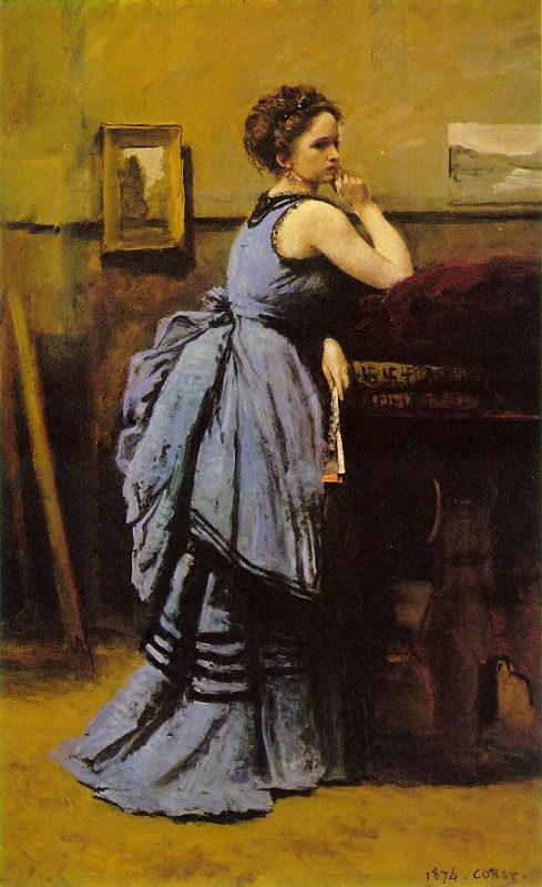 Signora in blu