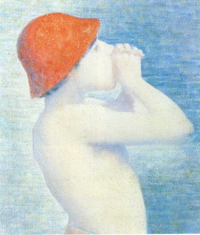 Une baignade  Asnires (Particolare) 